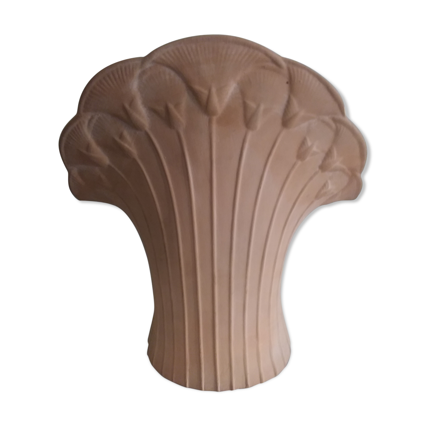 Old vase signed chaumette terracotta art nouveau