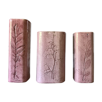 Set of ceramic vases Vallauris R.Leduc