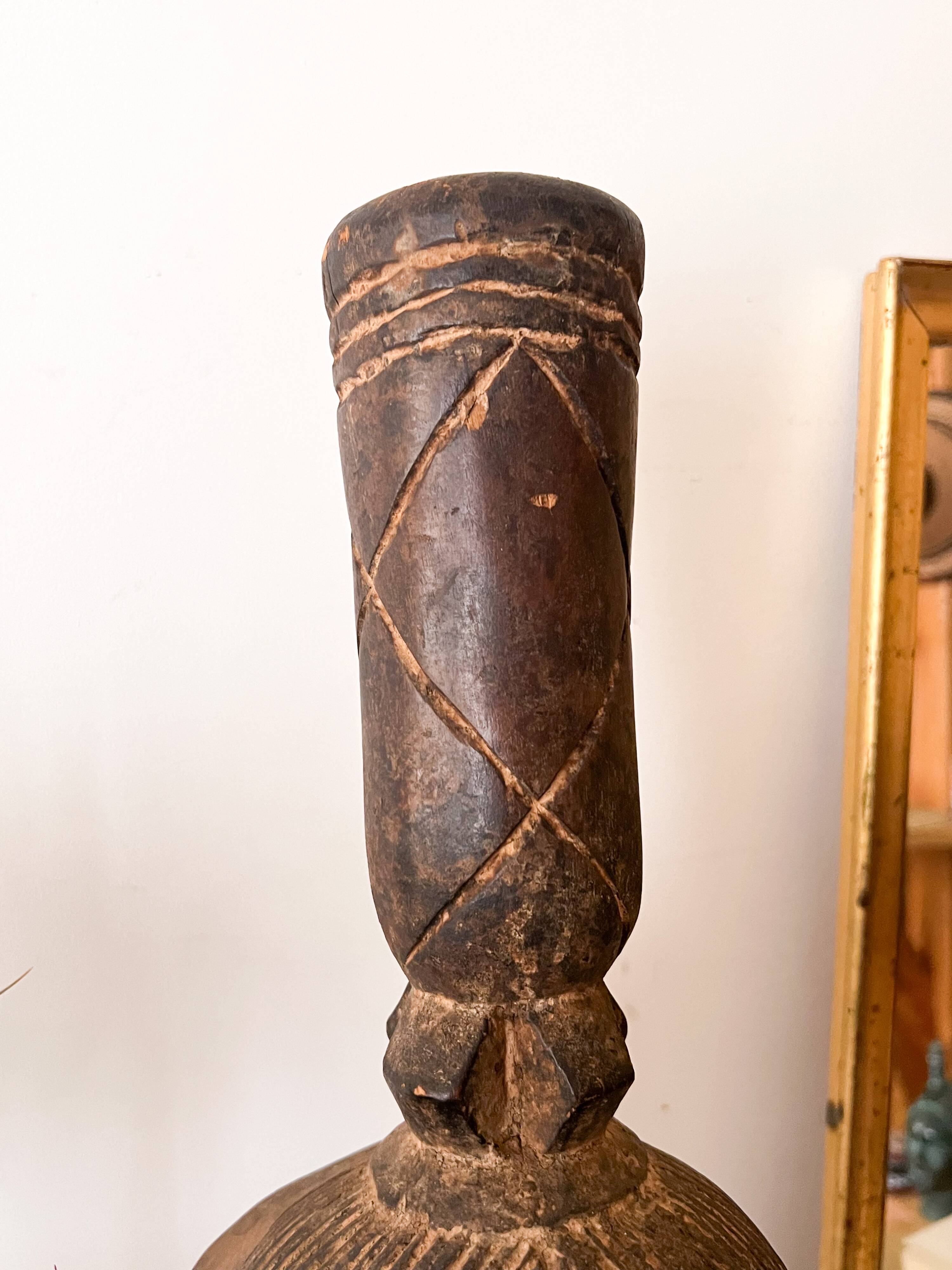 Wooden Yaouré mask (Ivory Coast)