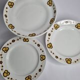 Set of three compotiers and presentation dishes "Boch Frères" (Made in Belgium)