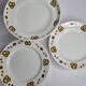 Set of three compotiers and presentation dishes "Boch Frères" (Made in Belgium)