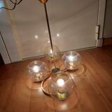 Lustre en laiton doré années 50'S