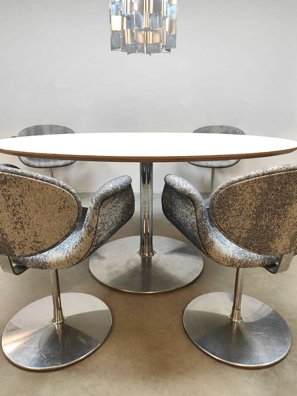 Chaises 'Little Tulip' vintage en design néerlandais par Pierre Paulin pour Artifort (ensemble de 4)
