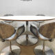 Vintage Dutch design 'Little Tulip' chairs by Pierre Paulin for Artifort (set of 4)