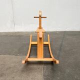 Mid-century wooden rocking horse, 1960s