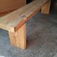Bench 180 cm old solid wood with patina