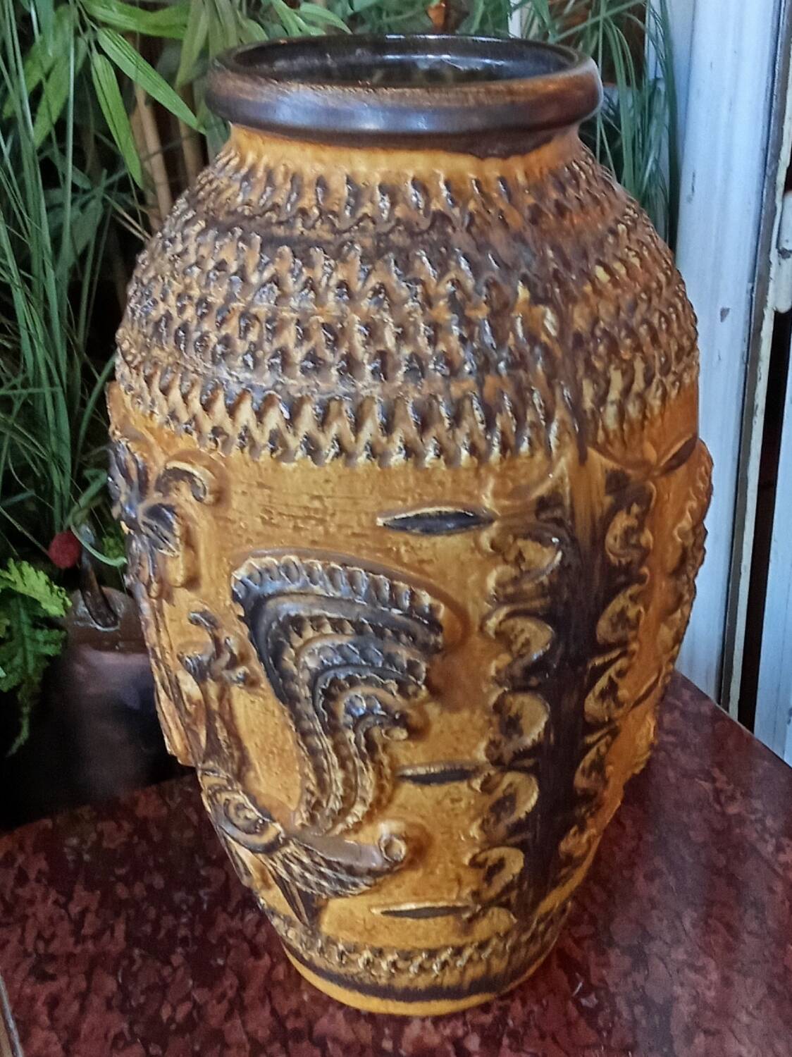 Antique very large West Germany ceramic vase