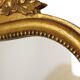 Miroir en bois de style baroque doré français classique 54 cm
