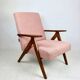 Vintage armchair B-310 VAR pink structural boucle 1970s - 2 pieces available