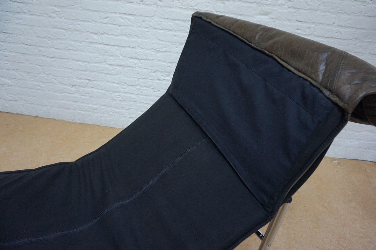 Swedish Leather Skye Lounge Chair by Tord Björklund for Ikea, 1970s