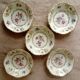set of 5 old Bavaria fruit bowls decorated with flowers