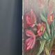 Oil painting on canvas bouquet signed A Parisis