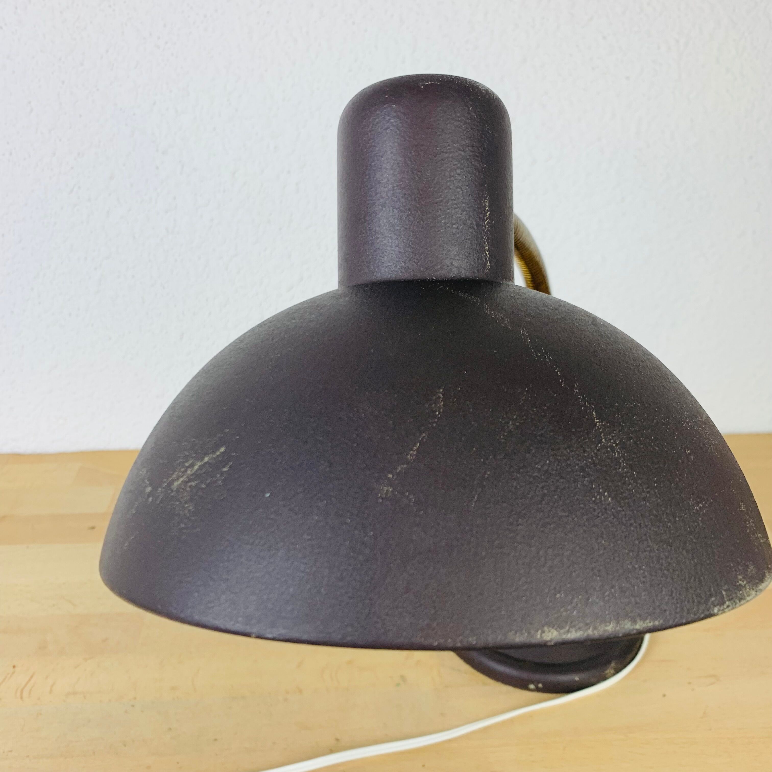 Desk lamp 50s metal gray