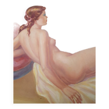 Nude woman painting