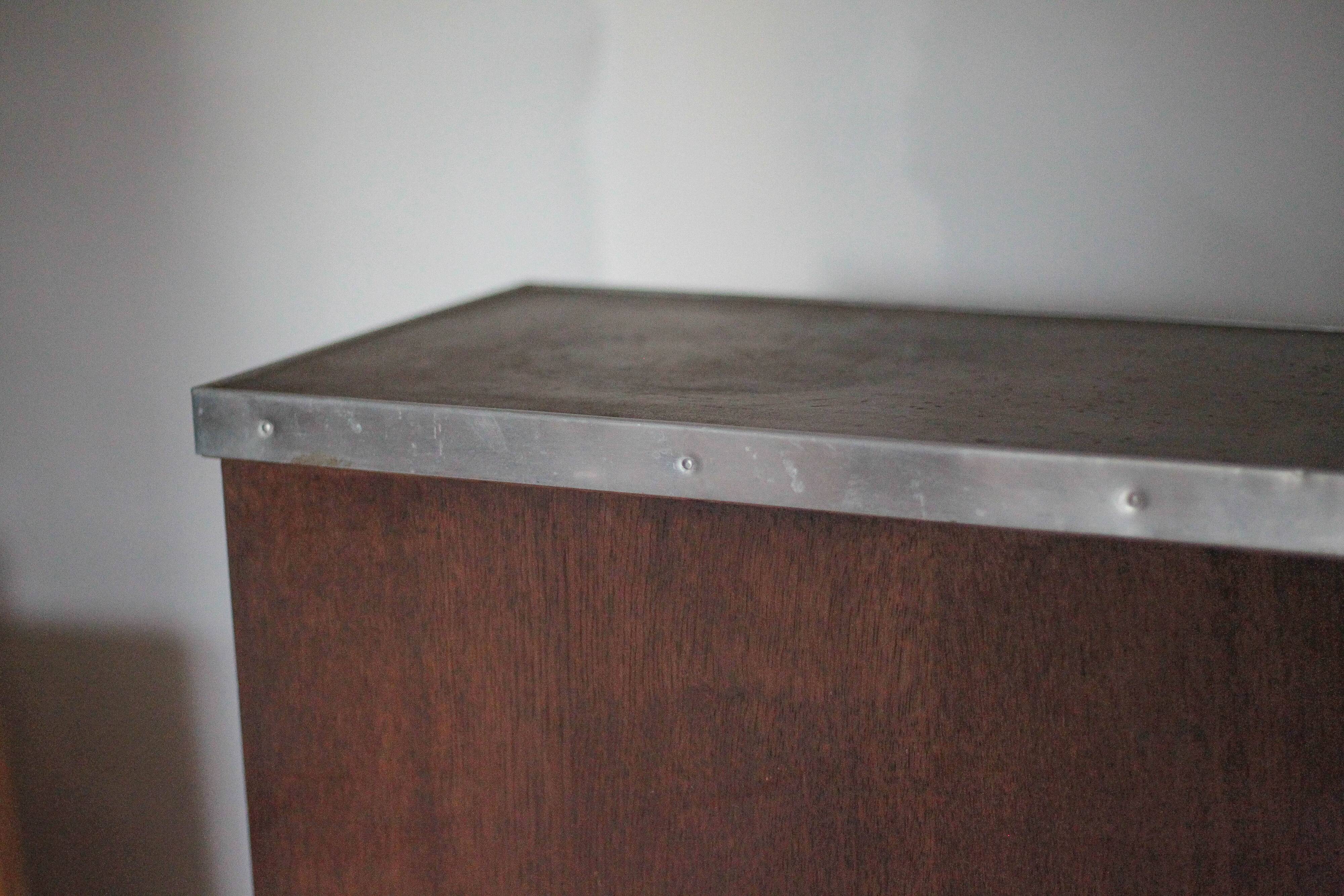 Vintage wooden bar counter