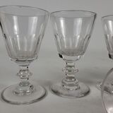 6 crystal glasses of Baccarat / Saint Louis model Cato