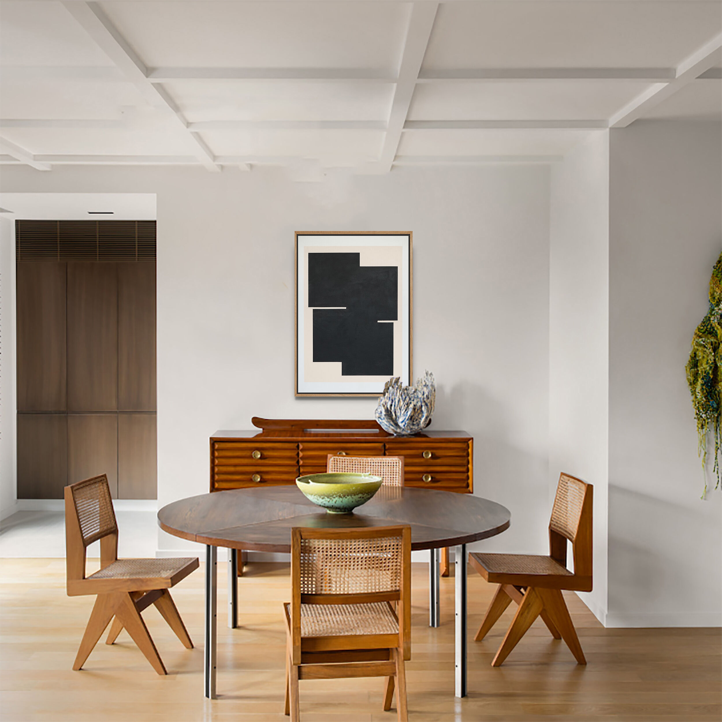 Original abstract painting, Black sign B05