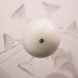 Luxury Barovier & Toso Chandelier, Murano Pulegoso Glass, 1950s