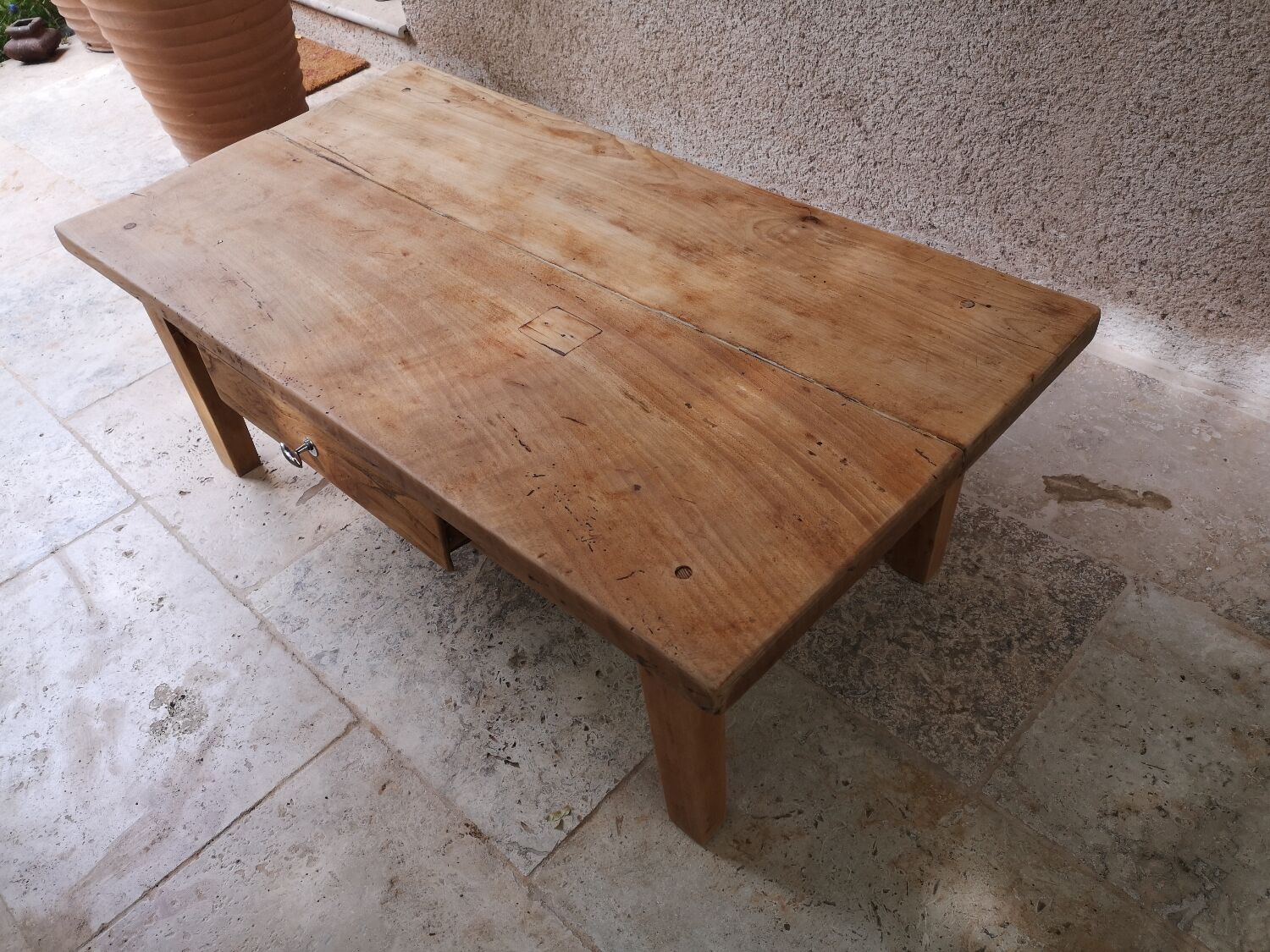 Wooden coffee table