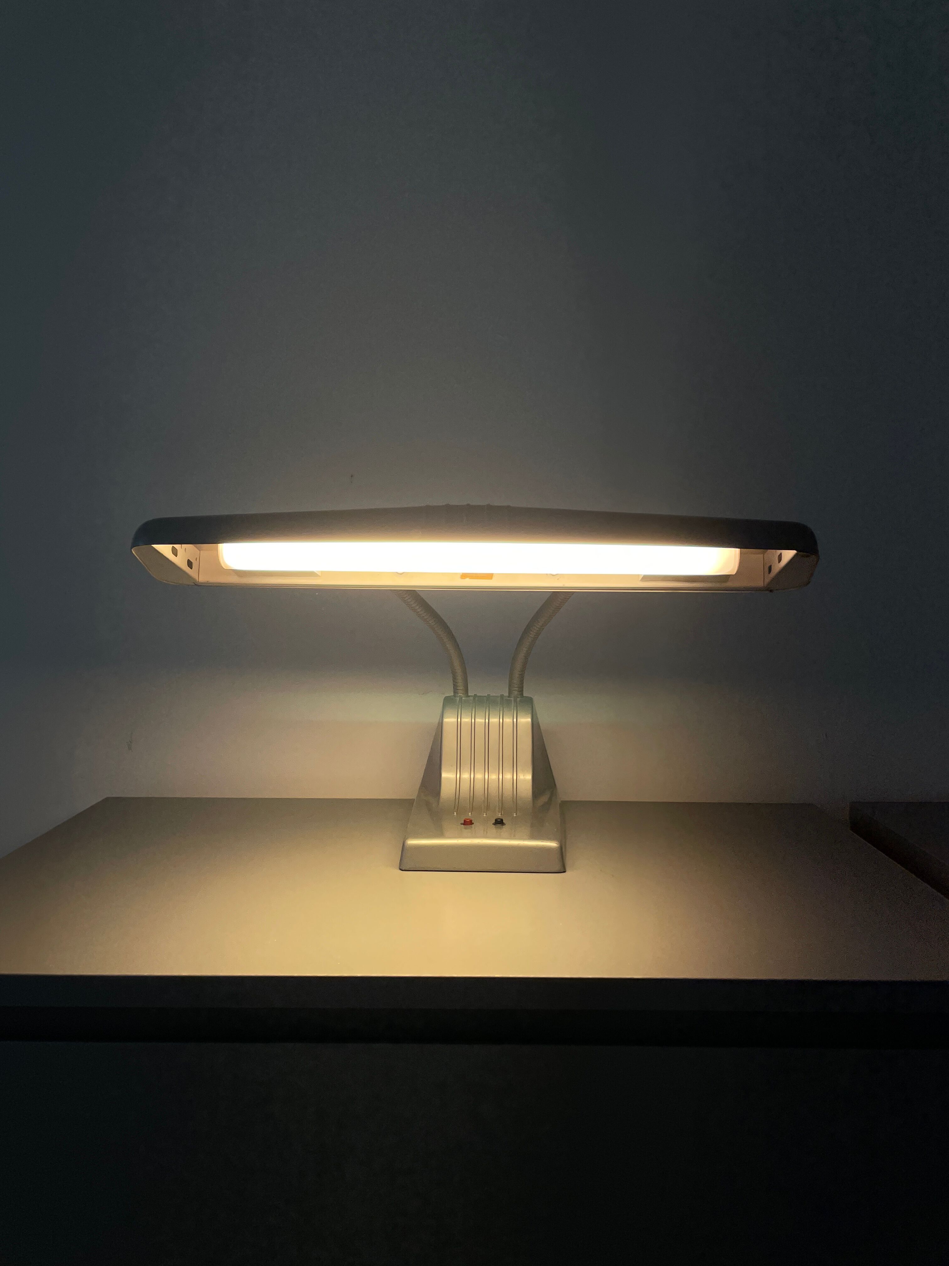 Dazor Model 1000 Industrial Desk Lamp, 1950s