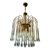 Lustre vintage cascade design italien années 70