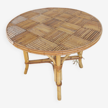 Table basse en bambou