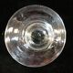 Old blown glass engraved with acid XIXth floral decoration