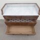 Ancienne commode en bois et marbre