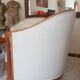 Paire fauteuils corbeille art deco