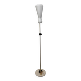 Lampada da terra in ottone e vetro