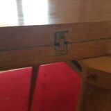 Vintage side table Scandinavian compass legs