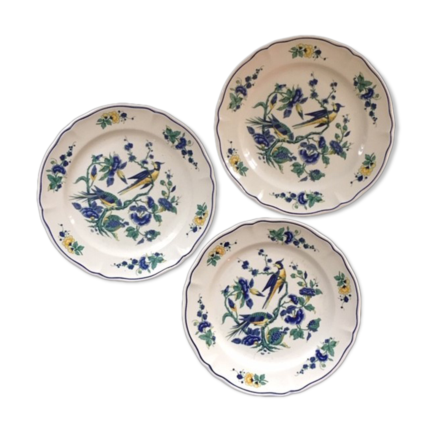 Lot of 3 plates Villeroy-Boch
