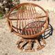 Large rattan armchair Ernest