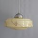 Grand plafonnier beige Art Déco - années 1930-1950