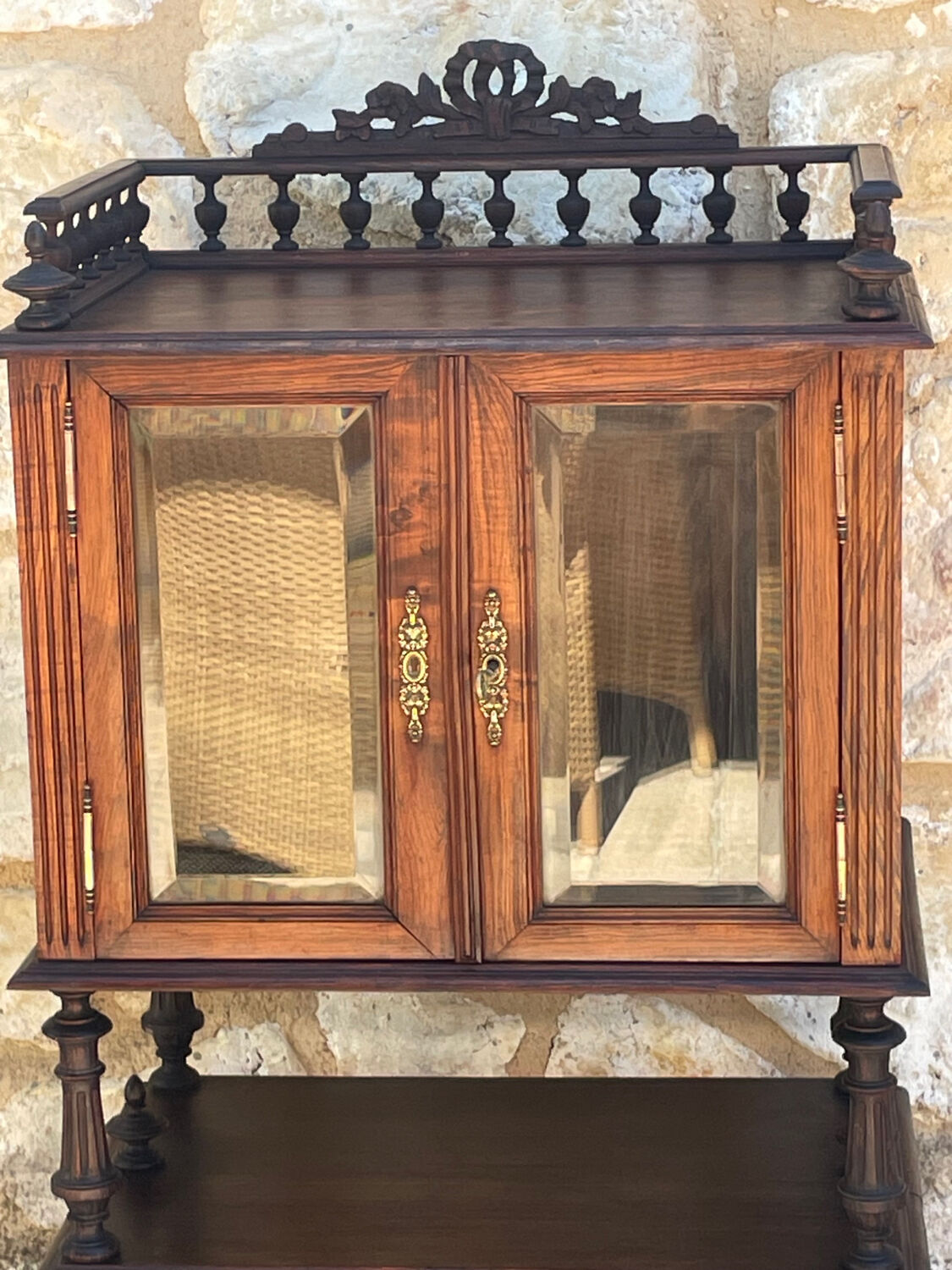 Napoleon III Style Mahogany Music Cabinet