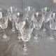10 verres a vin en cristal taillé, Saint louis
