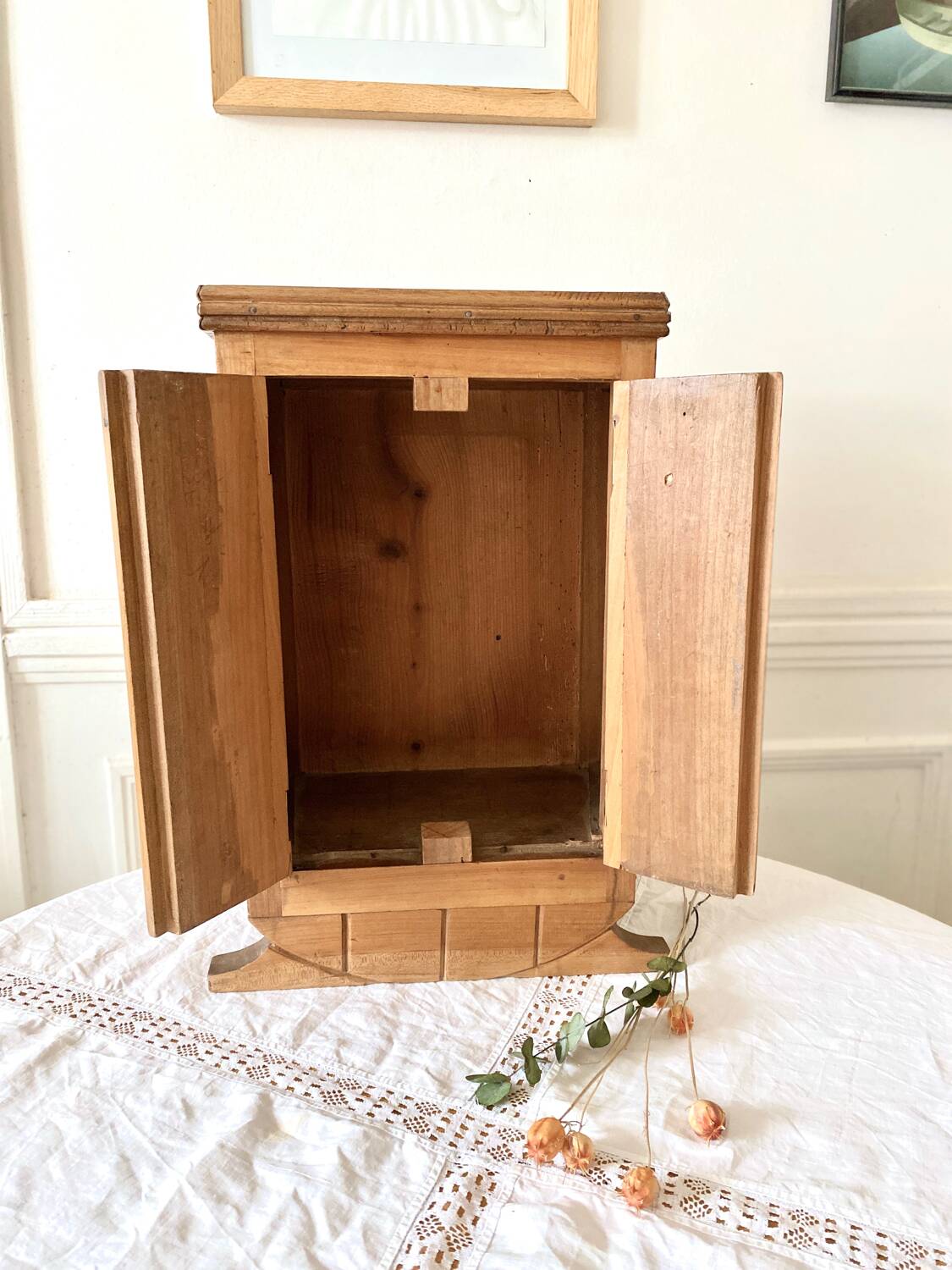 Small wooden storage unit