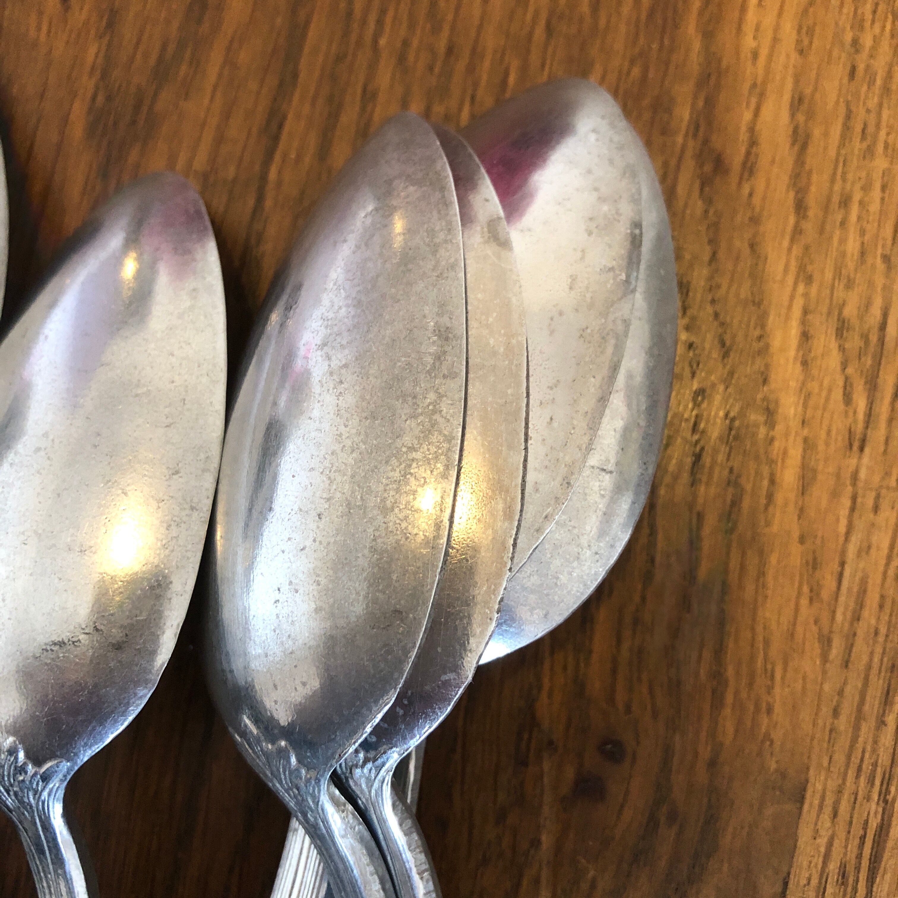 Set of 32 old Aluonickel spoons