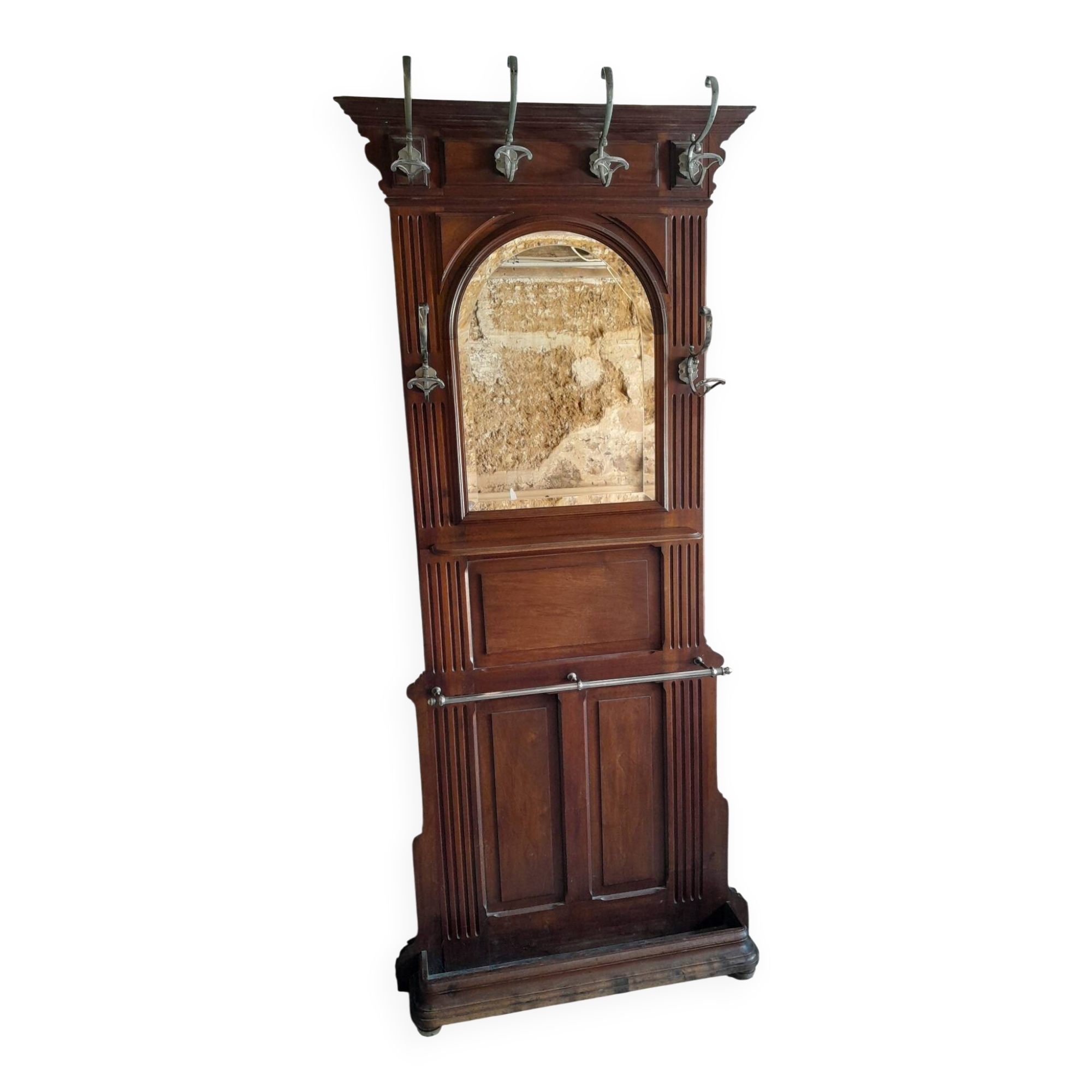 Old coat rack wardrobe