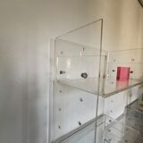 Plexiglas bookcase / storage 1970