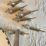 6 doors - vintage dachshund silver metal knife 70