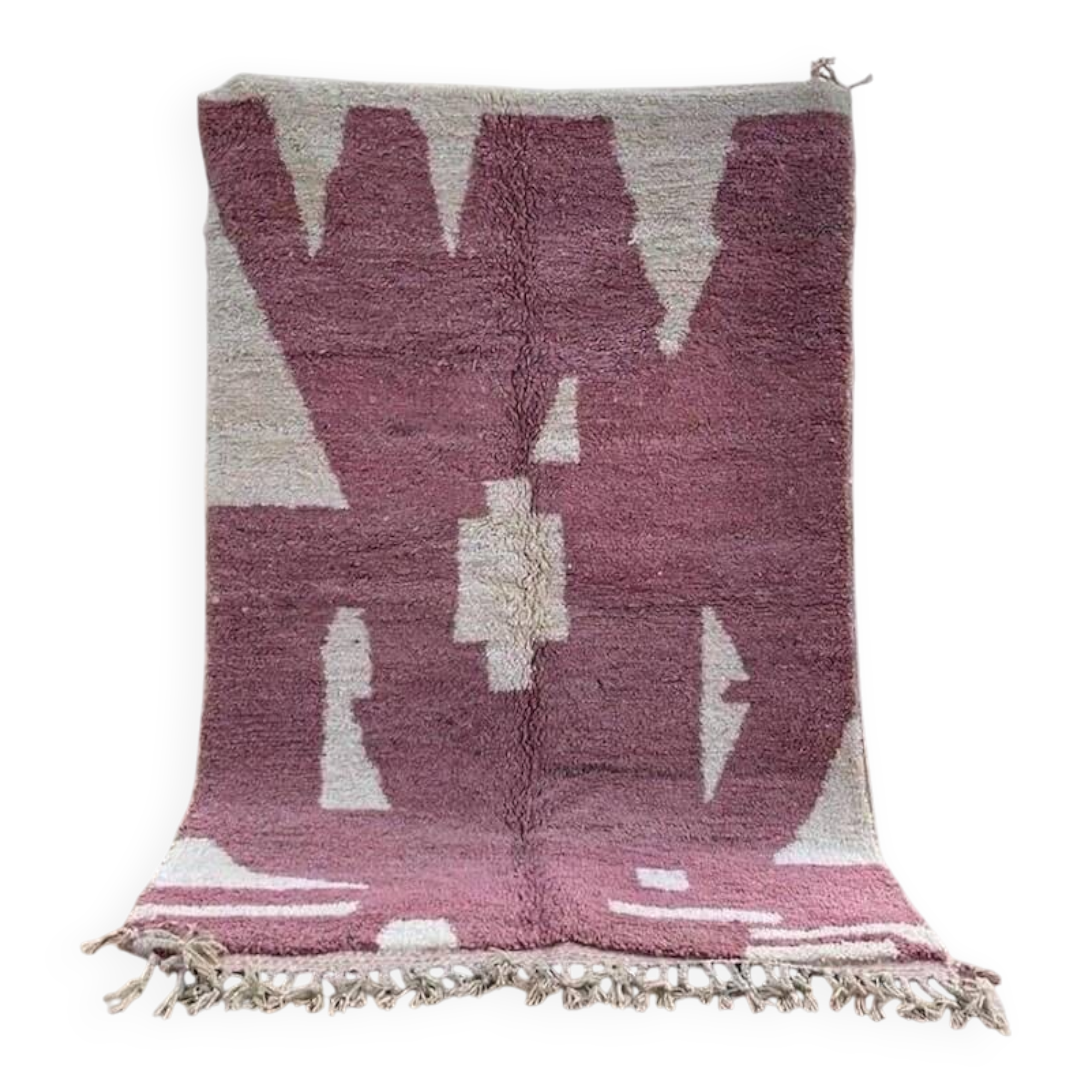 Traditional handwoven beni ourain rug size 140 x 260 cm