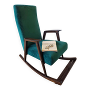 Chaise à bascule vintage des années 50.