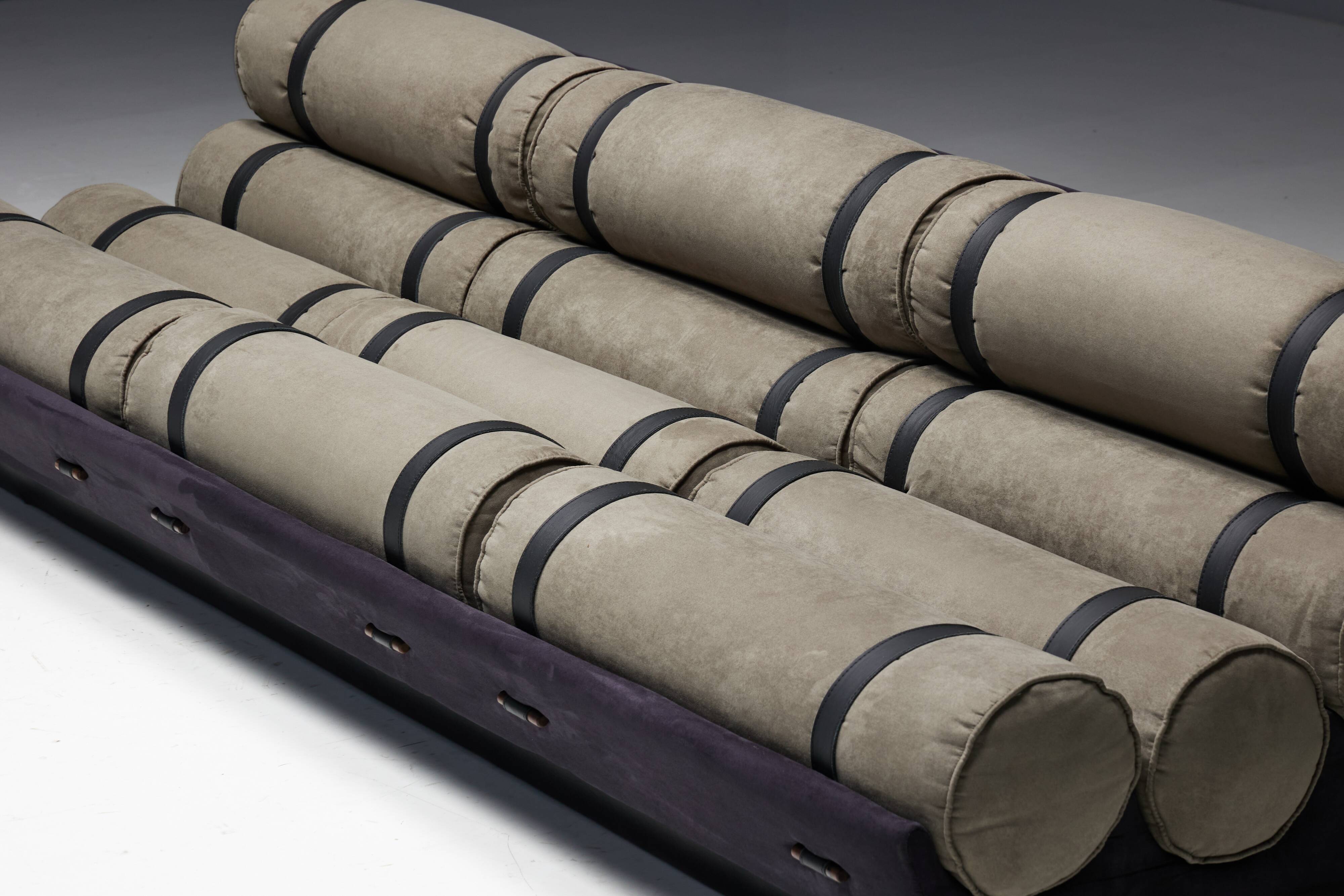 Mid-Century Cylindrical Sofa, Brazil, 1970s