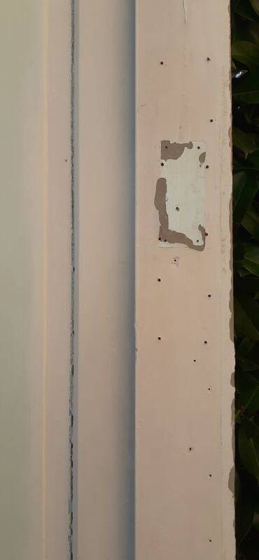 81.2x212 door and old molded paneled communication frame