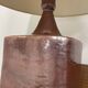 Large ceramic lamp, signed and dated 1979.