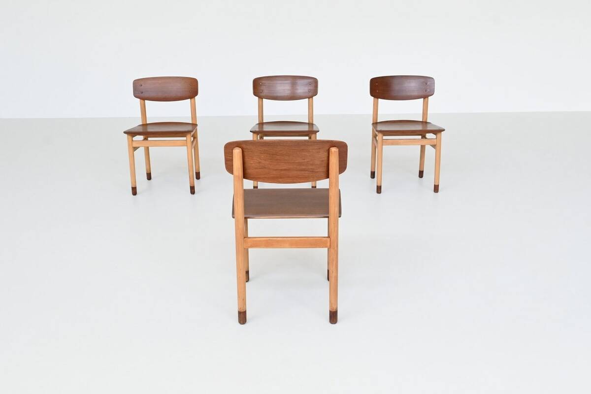 Set of four Danish dining chairs Kvetny and Sonners Denmark 1960
