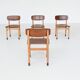 Set of four Danish dining chairs Kvetny and Sonners Denmark 1960