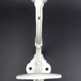 Old white enamelled metal patère