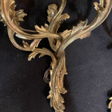 Pair of bronze sconces